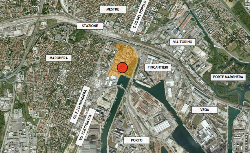 mappa ubicazione palais lumiere marghera